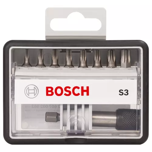 BOSCH 8+1-dielna sada skrutkovacích bitov S T Robust Line, verzia Extra Hard (3)