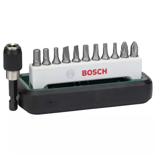 BOSCH 12-dielna sada skrutkovacích hrotov Standard, rôzne (S, PH, PZ, HEX, T)