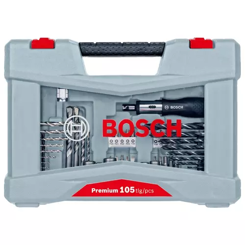 BOSCH 105-dielna sada vrtákov a skrutkovacích hrotov Premium X-Line (4)