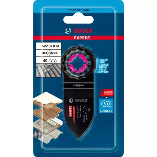 BOSCH Multifunkčná brúsna doska EXPERT Sanding Finger Coarse AVZ 32 RT4, 32 x 53 mm (3)