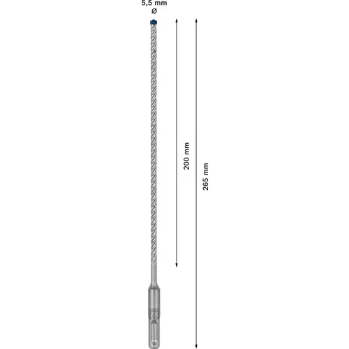 BOSCH Príklepový vrták EXPERT SDS plus-7X, 5,5 x 200 x 265 mm