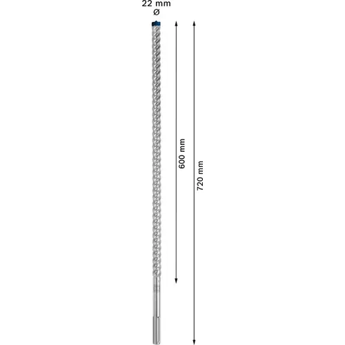 BOSCH Príklepový vrták EXPERT SDS max-8X, 22 × 600 × 720 mm