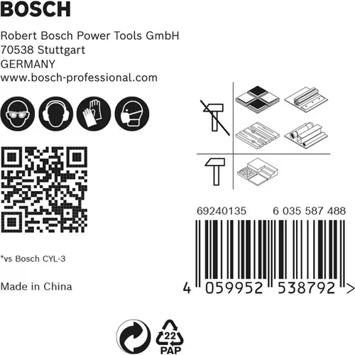 BOSCH Sada vrtákov EXPERT HEX-9 MultiConstruction, 5,5/6/6/7/8 mm, 5 ks (2)