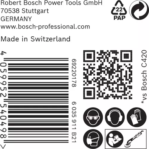 BOSCH Brúsny papier EXPERT M480 pre brúsky na sadrokartón, 225 mm, zrnitosť 180, 25 ks (6)