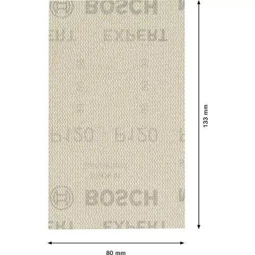 BOSCH Brúsny papier EXPERT M480 pre orbitálne brúsky, 80 x 133 mm, zrnitosť 120, 10 ks (4)