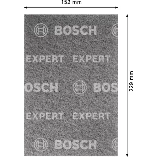 BOSCH Vlnená podložka na ručné brúsenie EXPERT N880, 152 mm x 229 mm, ultra jemná S (3)