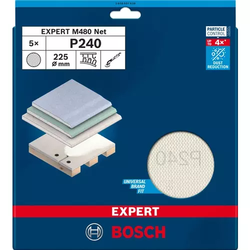 BOSCH Brúsna mriežka EXPERT M480, 225 mm, G 240, 5 ks (3)