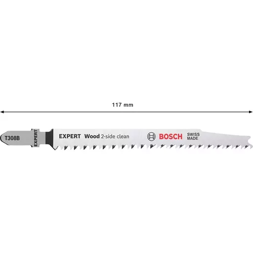 BOSCH Pílový list EXPERT Wood 2-side clean T 308 B do priamočiarej píly , 2 ks (3)