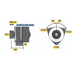 Alternátor BOSCH 6 033 GB3 019 - obr. 3