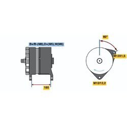 Alternátor BOSCH 0 120 689 584