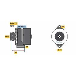 Alternátor BOSCH 0 986 080 760