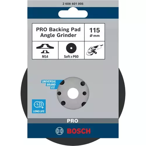 BOSCH Oporný tanier PRO Backing Pad Soft, 115 mm, M14, mäkký (3)