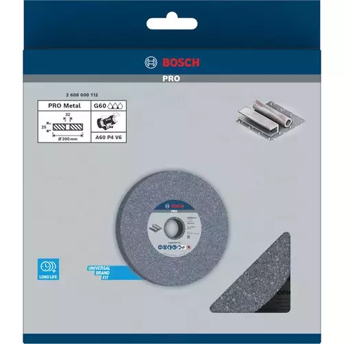 BOSCH Brúsny kotúč PRO Metal, 200 x 25 x 32 mm, G60 (3)