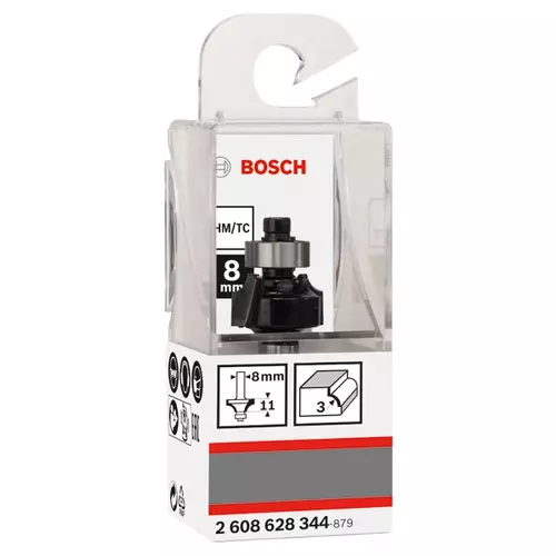 BOSCH Zaobľovacia fréza, 8 mm, d1 = 3 mm, l = 10,2 mm, g = 53 mm (3)