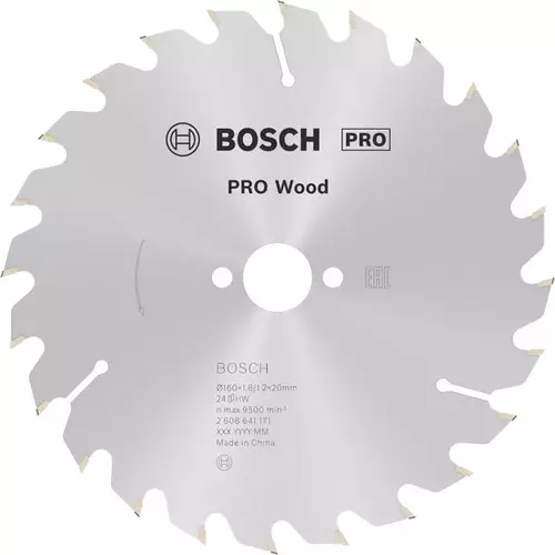 BOSCH Kotúč PRO Wood na drevo pre okružné píly, 160 x 1,8 x 20 mm (6)