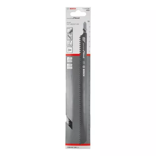 BOSCH List do priamočiarej píly PRO Wood precise T1044DP 250 mm, 3 ks (20)