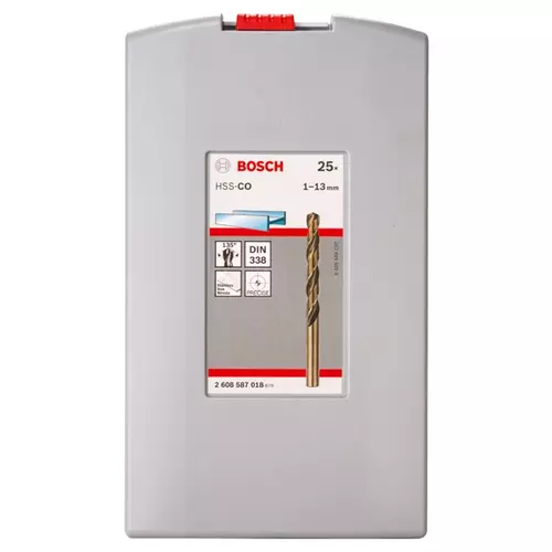 BOSCH Sada skrutkovicových vrtákov PRO Stainless Steel HSS-Co, 25 ks (15)