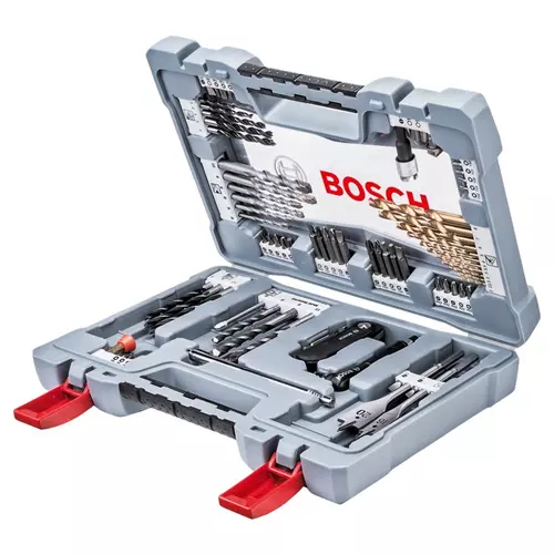 BOSCH 76-dielna sada vrtákov a skrutkovacích hrotov Premium X-Line