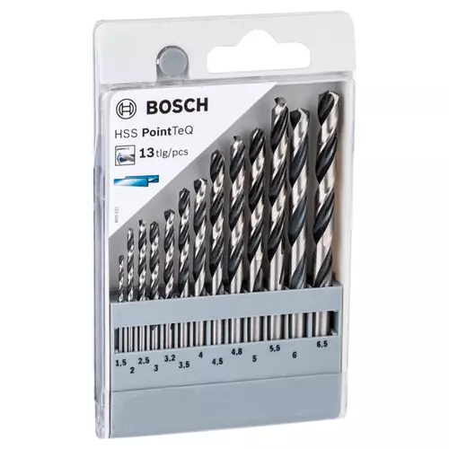 BOSCH 13-dielna sada špirálových vrtákov HSS PointTeQ, 1,5 – 6,5 mm (3)