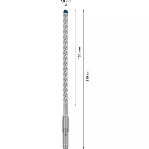 BOSCH Príklepový vrták EXPERT SDS plus-7X, 7 x 150 x 215 mm