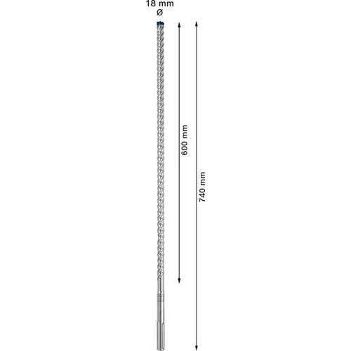 BOSCH Príklepový vrták EXPERT SDS max-8X, 18 x 600 x 740 mm