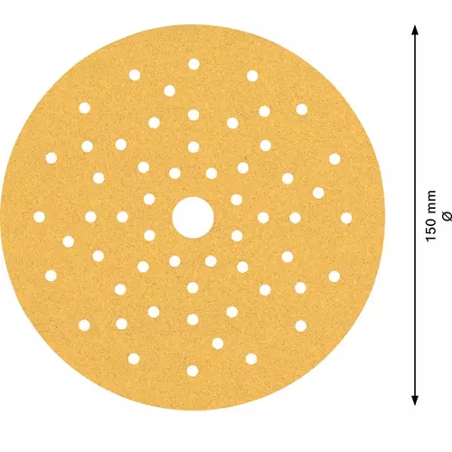 BOSCH Brúsny papier EXPERT C470 s viacerými otvormi pre excentrické brúsky, 150 mm, zrnitosť 100, 50 ks (4)