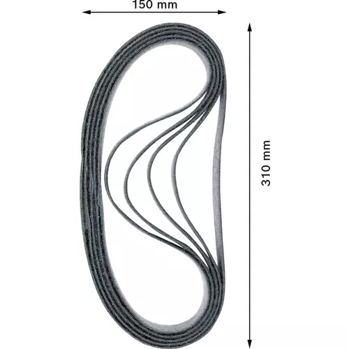 BOSCH Brúsny pás EXPERT N470 pre pásové brúsky, 40 x 760 mm, jemný, 10 ks (4)