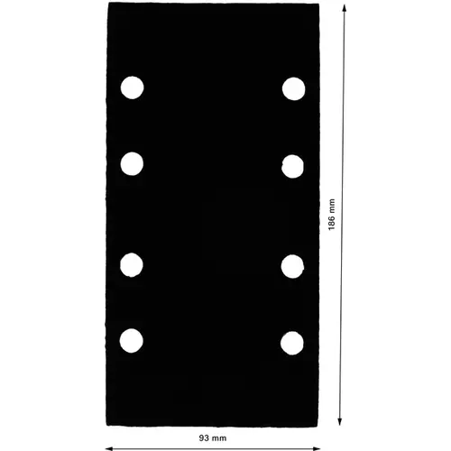 BOSCH Ochrana podložky, 93 × 186 mm, 2×