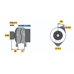 Alternátor BOSCH 0 986 040 621