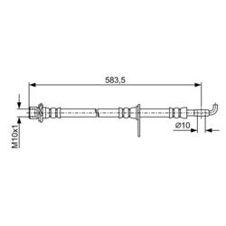 Brzdová hadica BOSCH 1 987 481 908 - obr. 4