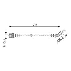 Brzdová hadica BOSCH 1 987 481 911 - obr. 4