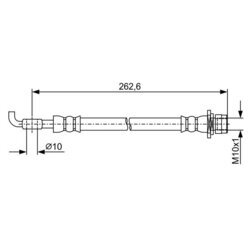 Brzdová hadica BOSCH 1 987 481 936