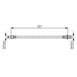 Brzdová hadica BOSCH 1 987 481 A62