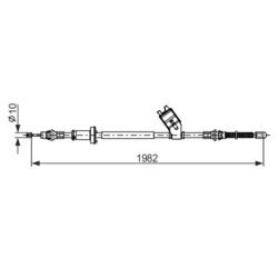Ťažné lanko parkovacej brzdy BOSCH 1 987 482 748 - obr. 4