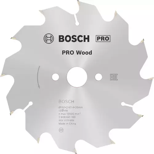 BOSCH Kotúč PRO Wood na drevo pre okružné píly, 150 x 2,4 x 20 mm (6)