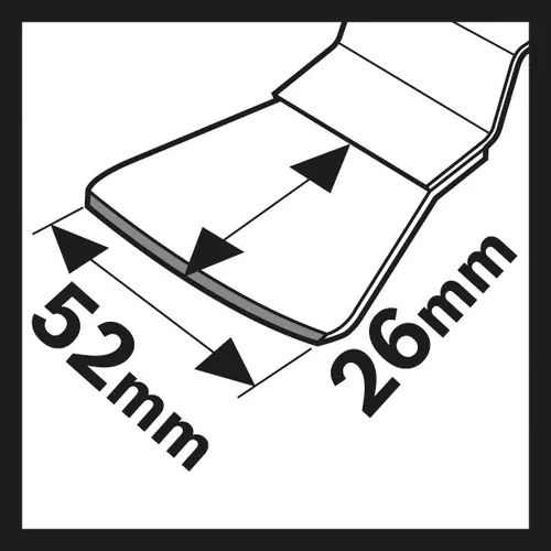 BOSCH HCS škrabka ATZ 52 SC, neohybná (5)