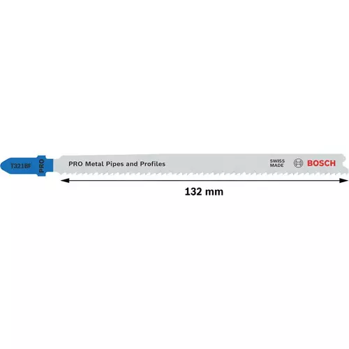 BOSCH List do priamočiarej píly PRO Metal Pipes and Profiles T321BF 132 mm, 5 ks