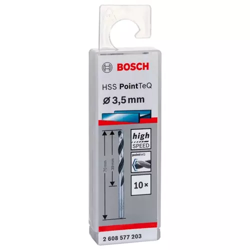 BOSCH Skrutkovitý vrták HSS PointTeQ 3,5 mm