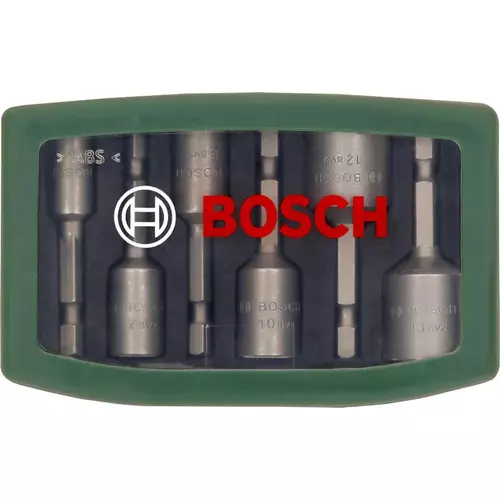 BOSCH 6-dielna sada maticových nadstavcov (50 x 6, 7, 8, 10, 12, 13 mm) (3)