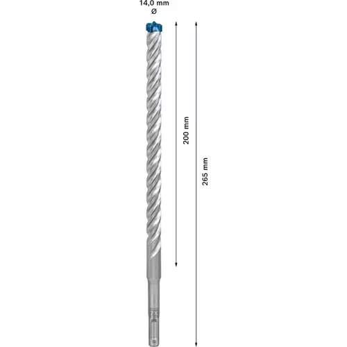 BOSCH Príklepový vrták EXPERT SDS plus-7X, 14 x 200 x 265 mm