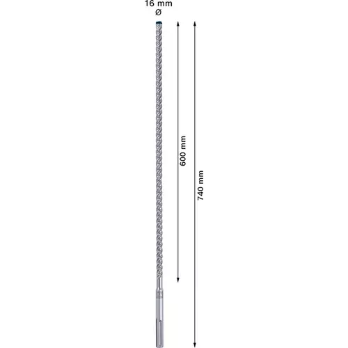 BOSCH Príklepový vrták EXPERT SDS max-8X, 16 x 600 x 740 mm