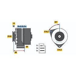 Alternátor BOSCH 0 986 030 580