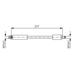 Brzdová hadica BOSCH 1 987 481 616