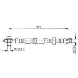 Brzdová hadica BOSCH 1 987 481 673