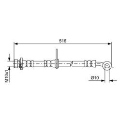 Brzdová hadica BOSCH 1 987 481 730