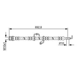 Brzdová hadica BOSCH 1 987 481 921 - obr. 4