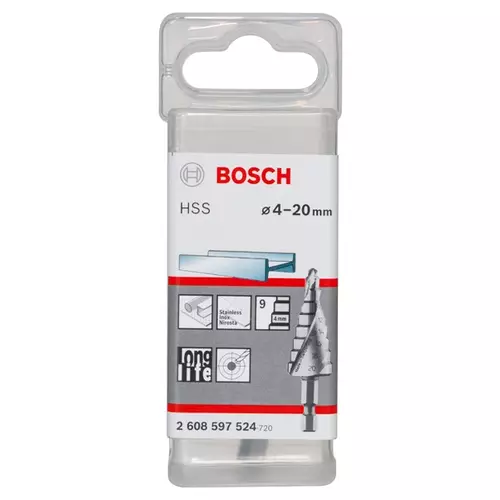 BOSCH Stupňovitý vrták HSS (3)