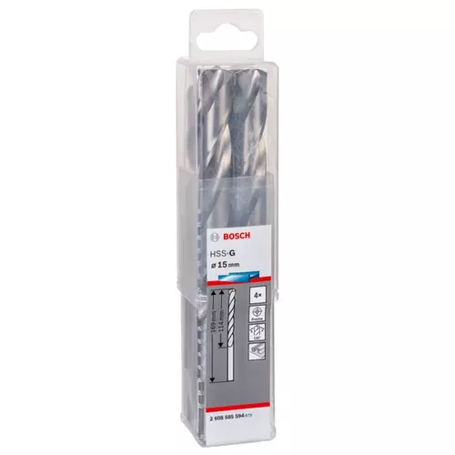 BOSCH Špirálový vrták do kovu PRO Stainless Steel HSS-Co, 8 × 75 × 117 mm, 5 ks (19)