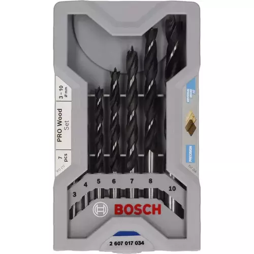 BOSCH Sada vrtákov do dreva PRO Wood so záhlbníkom, 7 ks (3)