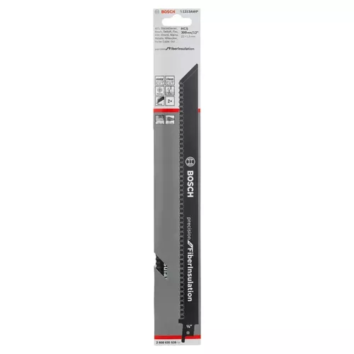 BOSCH Pílový list PRO Fibre Insulation S 1213 AWP, 1,5 x 22 x 300 mm, 2 ks (10)